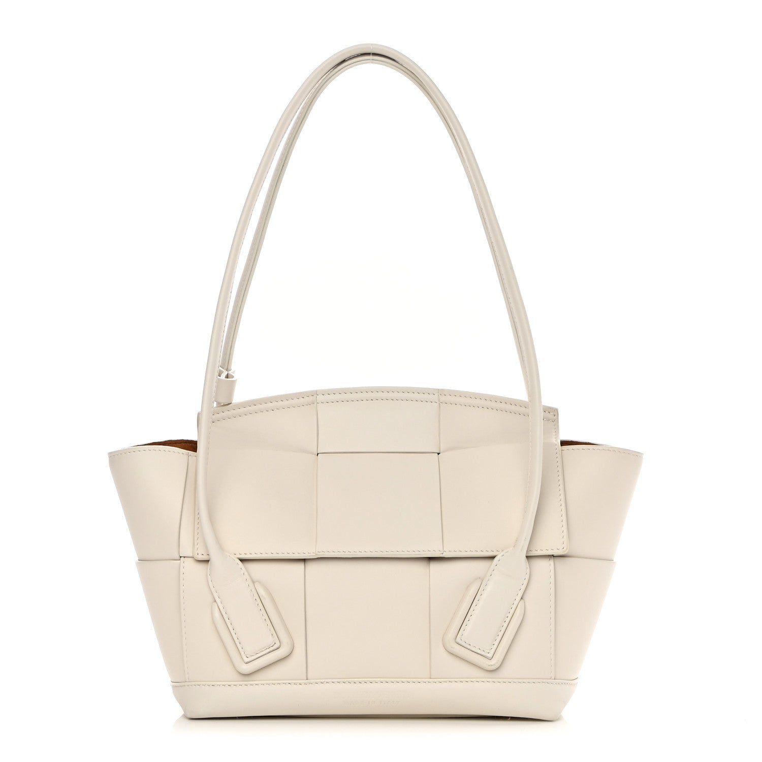 Bottega Veneta French Calfskin Maxi Intrecciato Small Arco Bianco 1 of 15
