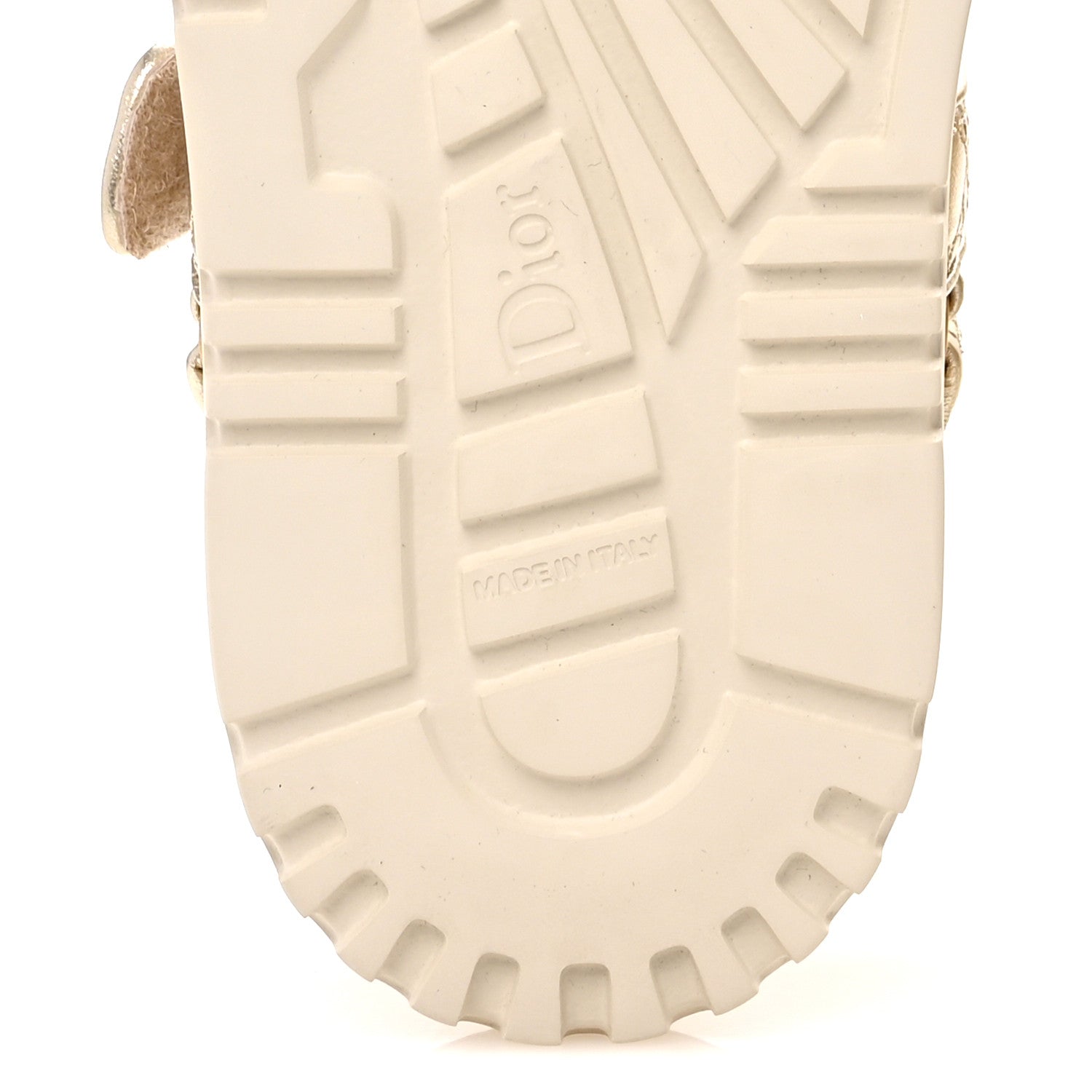 Christian Dior Laminated Sheepskin Cannage Dioract Sandals 38 Pale Gold 6 of 12