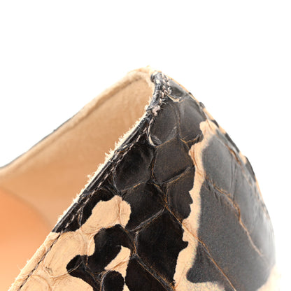 Christian Louboutin Ayers Watersnake Madame Menodo 100 Pumps 39 Black Gold 12 of 13
