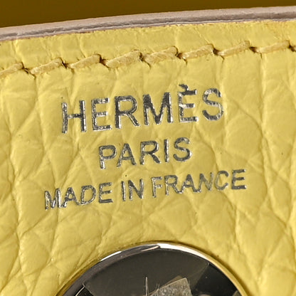 Hermes Taurillon Clemence Mini Lindy 20 Limoncello 6 of 10