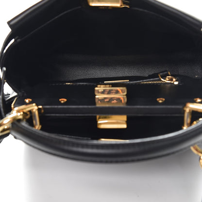 Fendi Nappa Mini Peekaboo Iconic Satchel Black 5 of 8