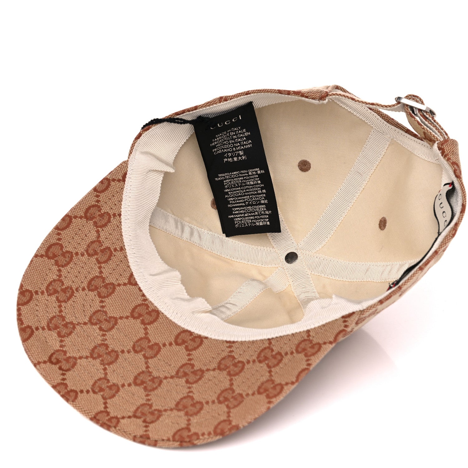 Gucci X MLB Monogram NY Yankees Baseball Hat 55-59 Beige Ruggine 5 of 7