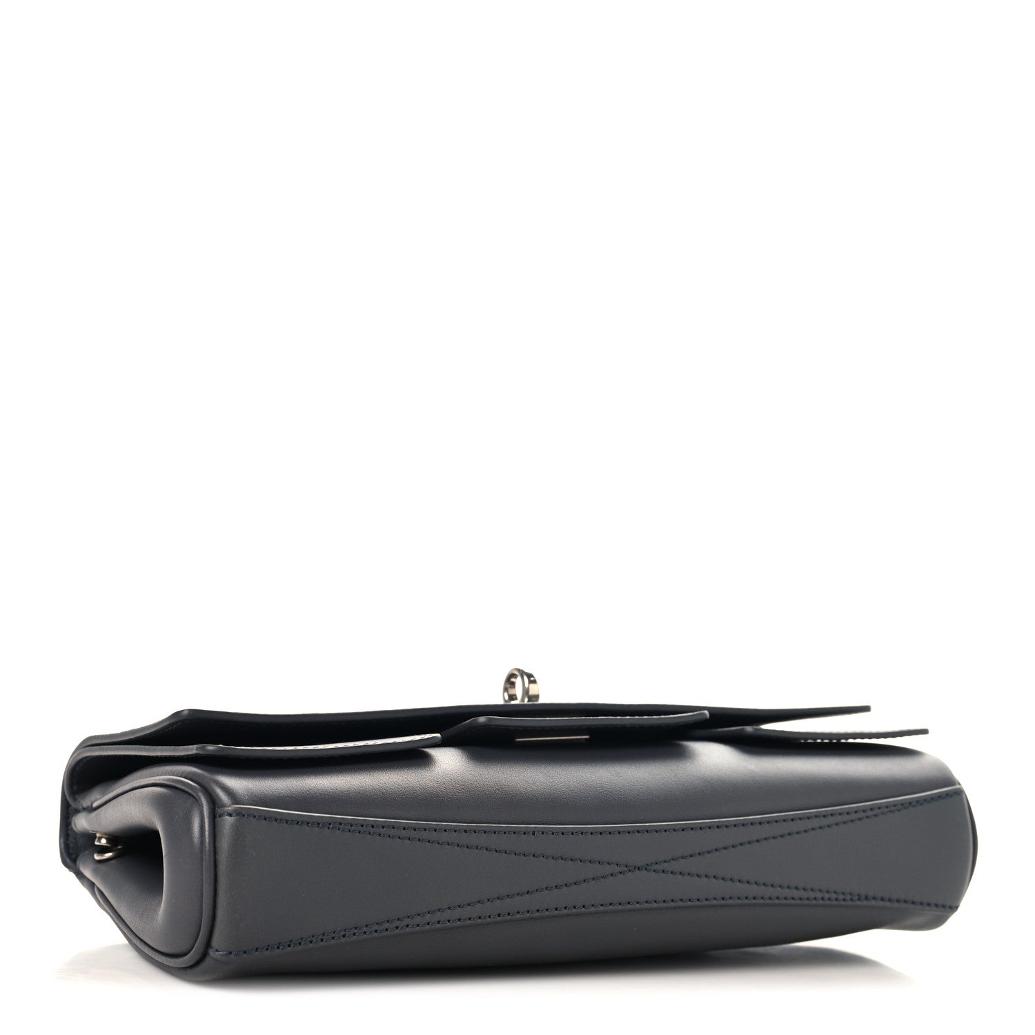 Balenciaga Smooth Calfskin Small Bel Air Clutch On Strap Grey 4 of 9