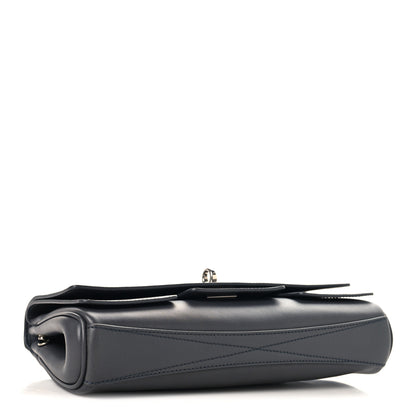Balenciaga Smooth Calfskin Small Bel Air Clutch On Strap Grey 4 of 9