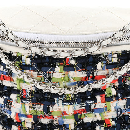 Chanel Lambskin Tweed Waist Bag Ecru Red Blue 8 of 10