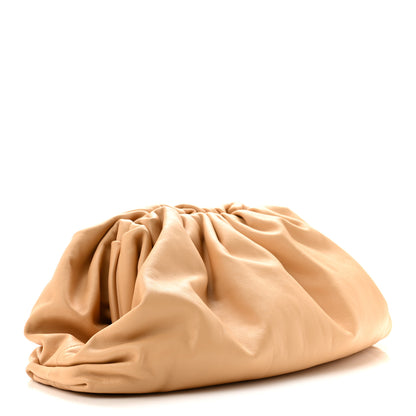 Bottega Veneta Smooth Butter Calf The Pouch Oversized Clutch Almond 3 of 10