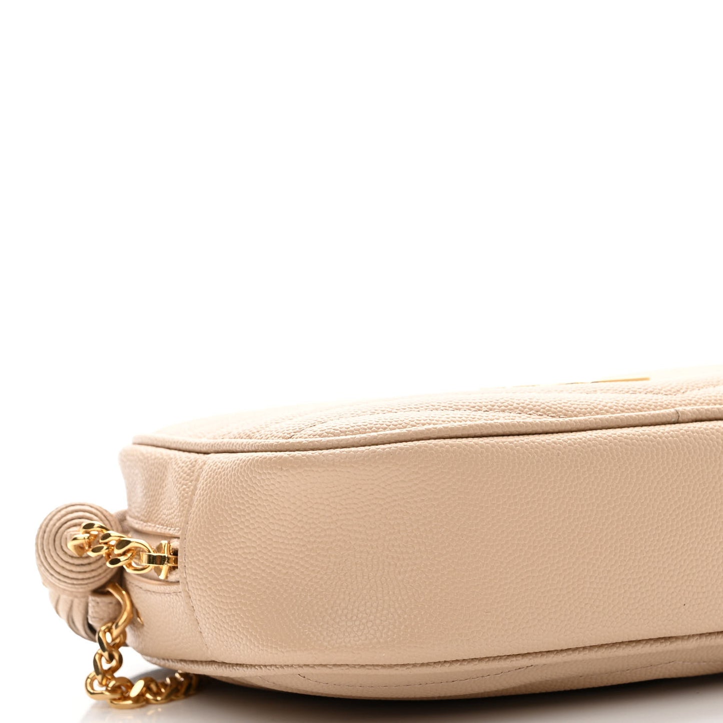 Grain De Poudre Matelasse Monogram Mini Lou Camera Bag Dark Latte