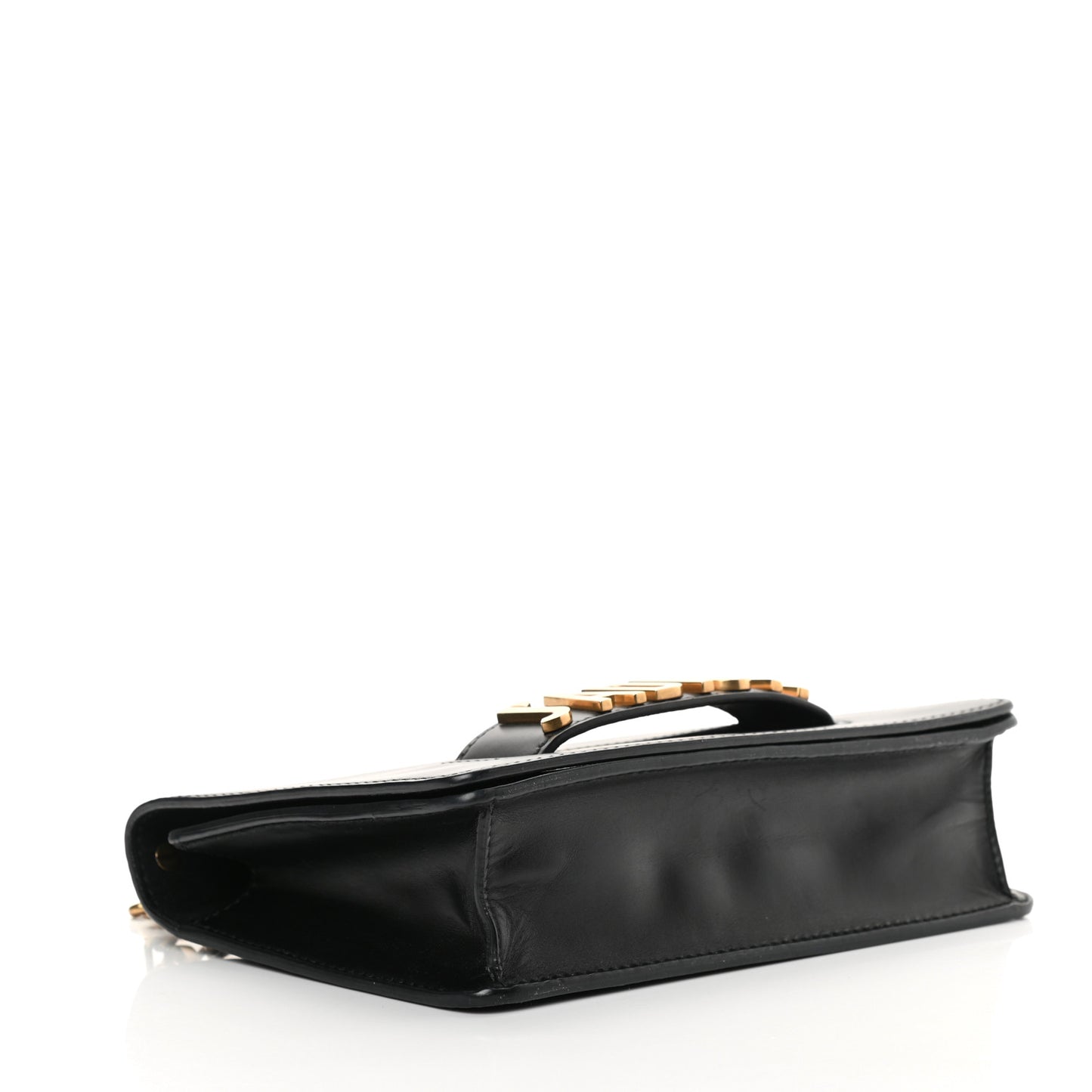 Calfskin J'Adior Chain Flap Bag Black
