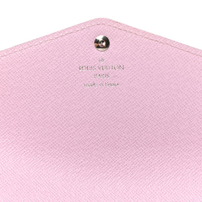 Louis Vuitton Epi Tropical Sarah Wallet Blue Rose 6 of 6