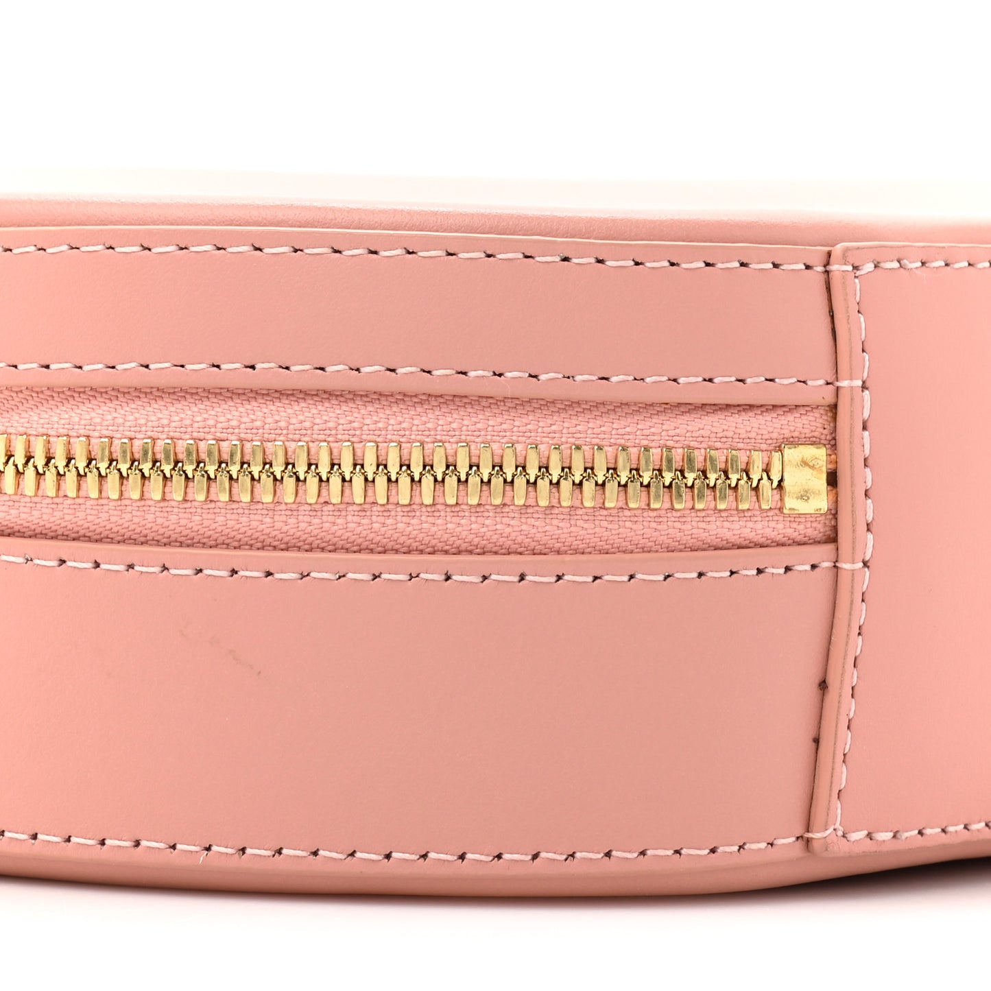 Calfskin Circle Crossbody Bag Light Pink