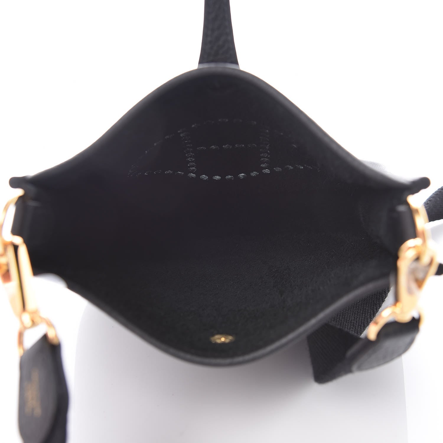 Hermes Taurillon Clemence Evelyne TPM Black 5 of 11