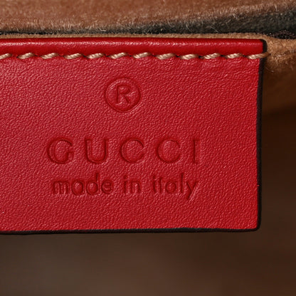 Gucci Calfskin Mini Sylvie Top Handle Bag Hibiscus Red 6 of 9