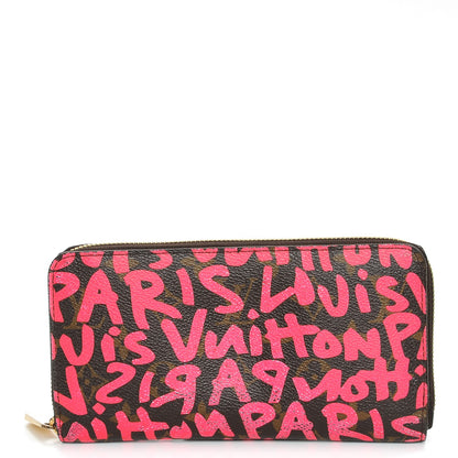 Louis Vuitton Monogram Graffiti Zippy Wallet Fuchsia 1 of 9
