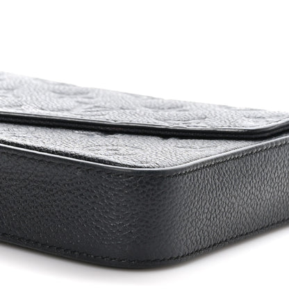 Louis Vuitton Empreinte Pochette Felicie Chain Wallet Black 10 of 10