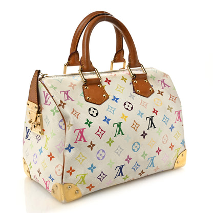 Louis Vuitton Monogram Multicolor Speedy 30 White 3 of 11