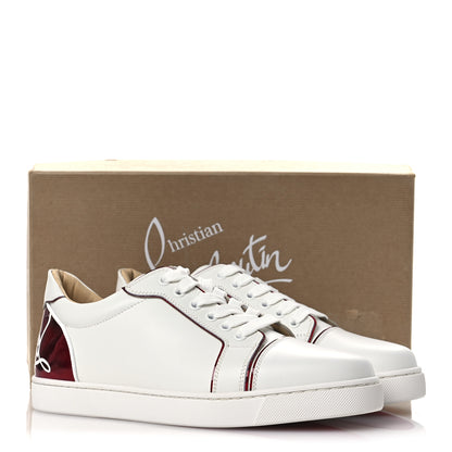 Christian Louboutin Patent Calfskin Womens Fun Vieira Flat Sneakers 40 White Loubi 12 of 12
