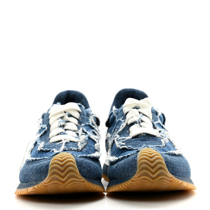 Loewe Deconstructed Denim Flow Runner Sneakers 36 Blue 2 of 8