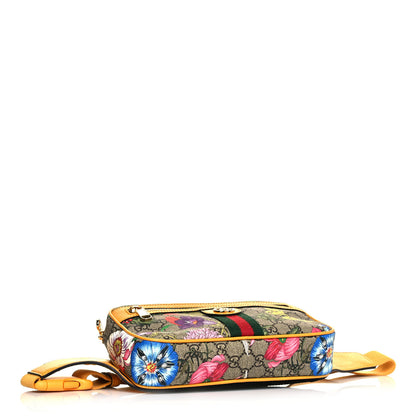 Gucci GG Supreme Monogram Flora Medium Ophidia Belt Bag Beige Multicolor Crop 4 of 14