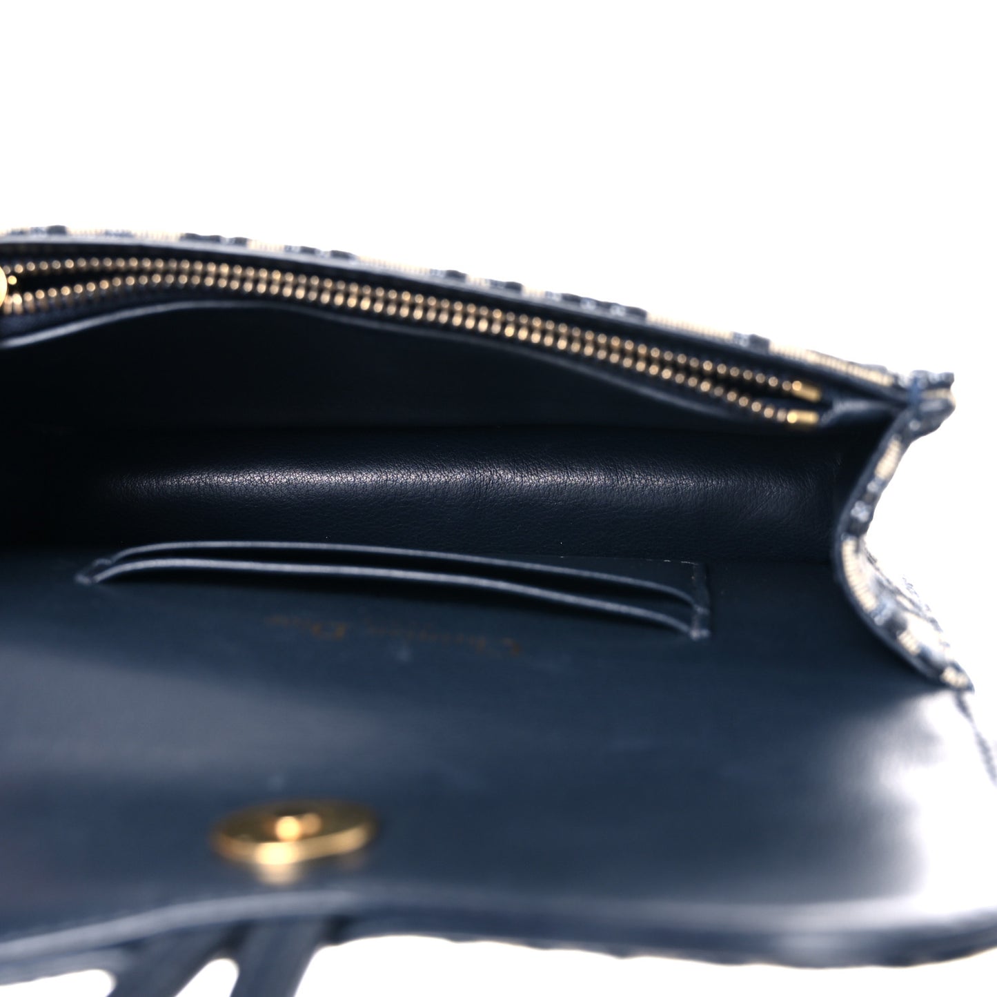 Oblique Saddle Belt Bag Blue