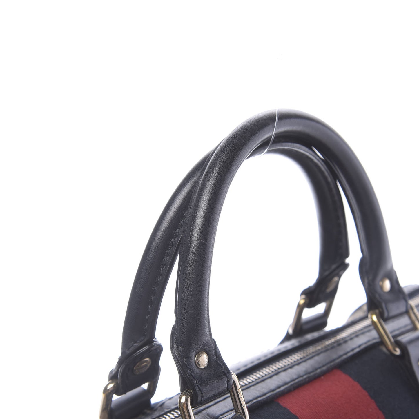 Monogram Selleria Calfskin Vintage Web Medium Boston Beige Blue