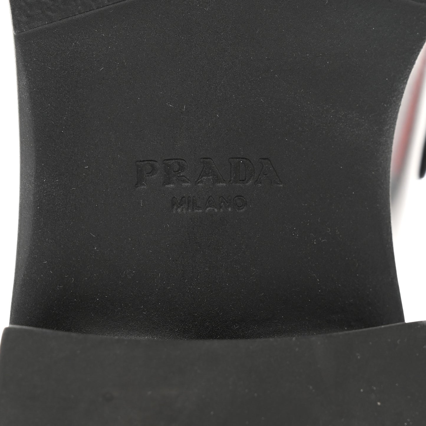 Spazzolato Metal Triangle Logo 50mm Loafers 39.5 Black