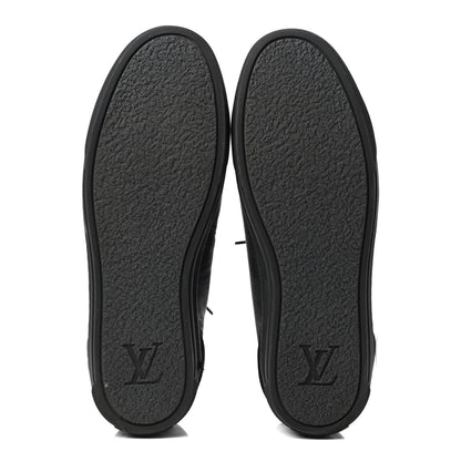 Louis Vuitton Damier Graphite Calfskin Suede Mens Aventure Sneakers 9 5 of 11