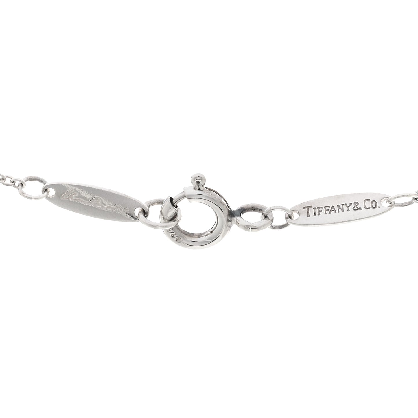 Sterling Silver 9mm Elsa Peretti Bean Pendant Necklace