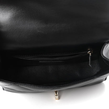 Chanel Lambskin Quilted Small Easy Carry Flap Black 5 of 10