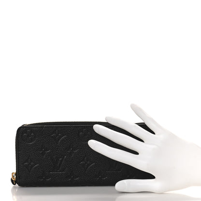 Louis Vuitton Empreinte Clemence Wallet Black 2 of 10