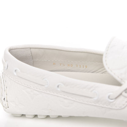 Louis Vuitton Empreinte Arizona Car Shoe Moccasin Loafers 7.5 White 7 of 8