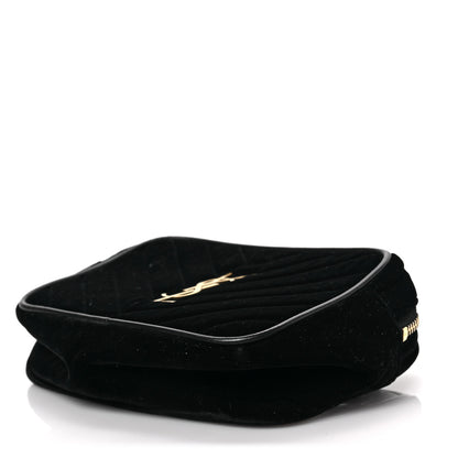 Saint Laurent Velour Matelasse Monogram Lou Belt Bag Black 8 of 8