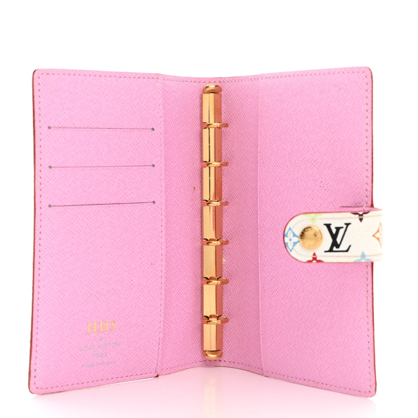 Monogram Multicolor Small Ring Agenda Cover White Litchi