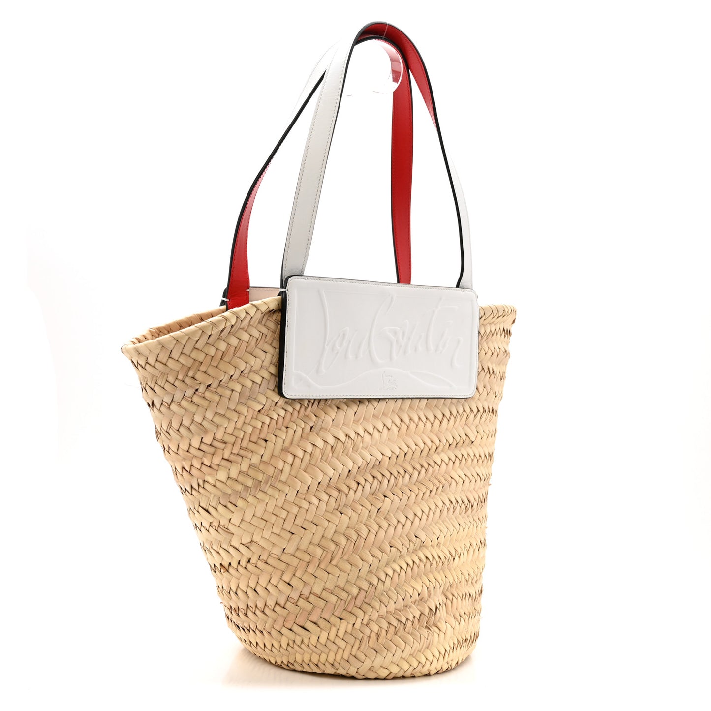 Woven Straw Loubishore Tote Natural Snow