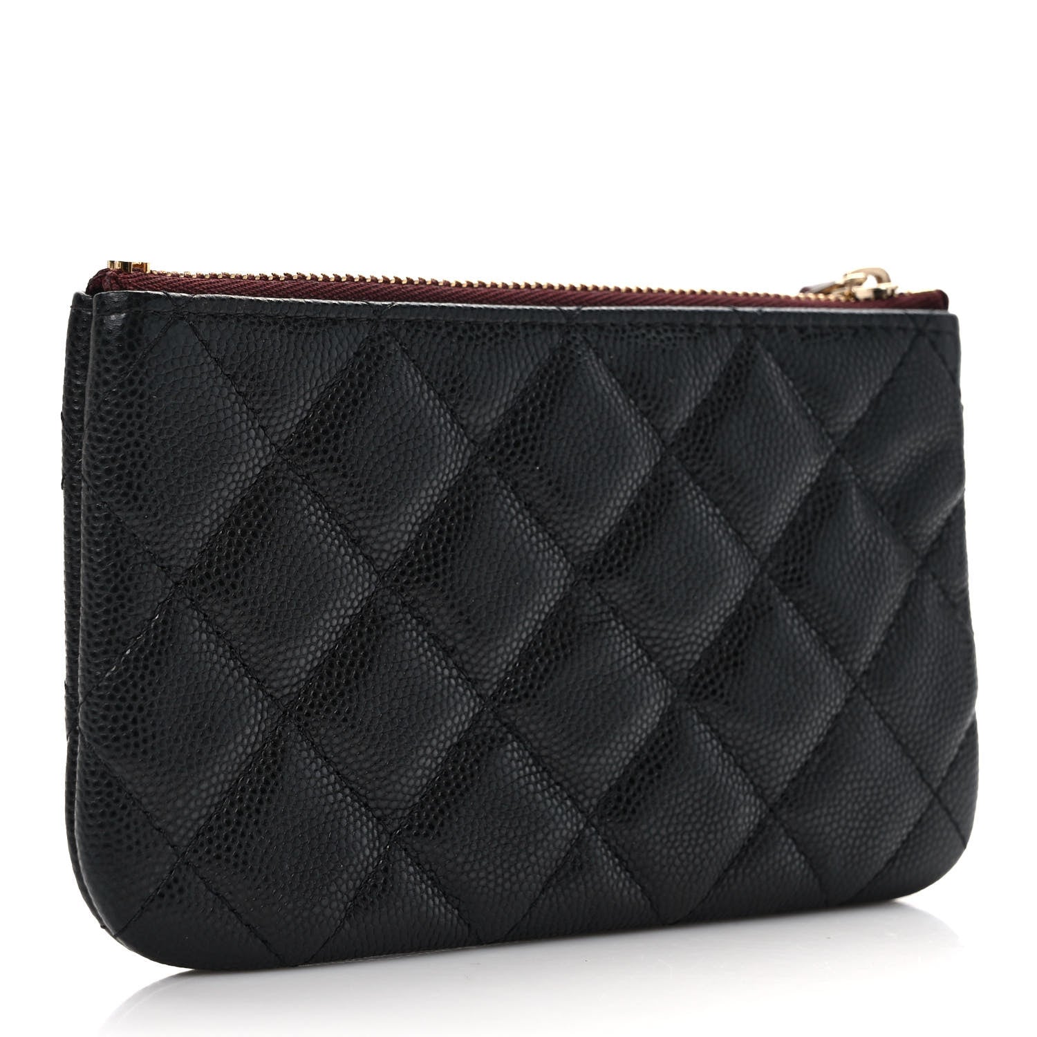 Chanel Caviar Quilted Small Cosmetic Case Black 3 of 8