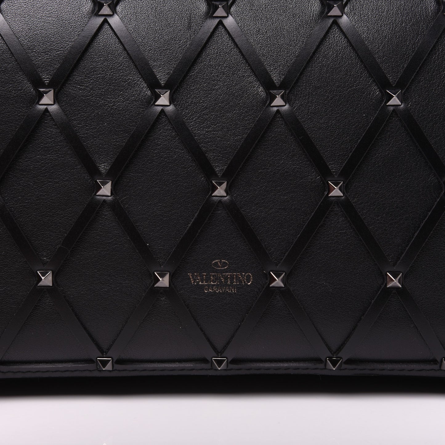 Smooth Calfskin Quilted Beehive Shoulder Bag Black