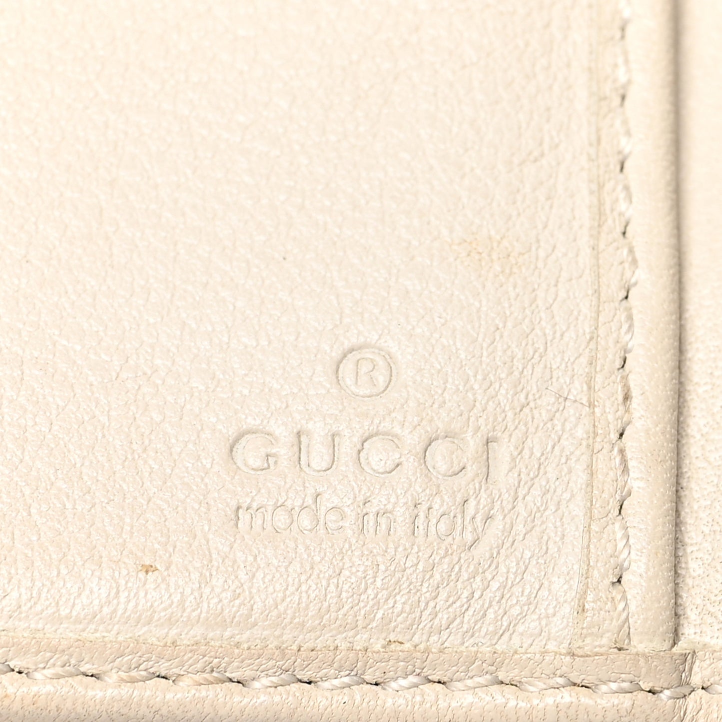Guccissima Ladies Web Long Wallet Off White