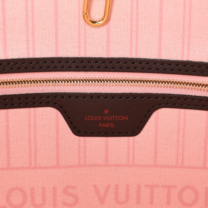 Louis Vuitton Damier Ebene Neo Neverfull MM Rose Ballerine 7 of 10