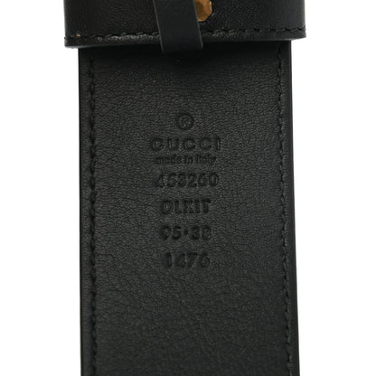 Gucci Moon Calfskin Pearl Double G 40mm Belt 95 38 Black Cream 10 of 12