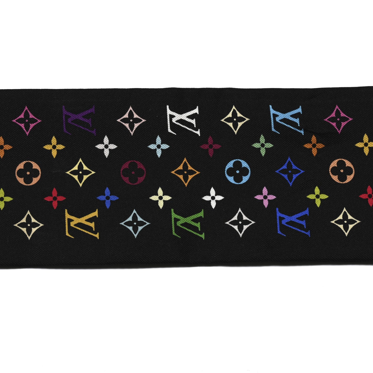LV X TM Silk Monogram Multicolor Bandeau Black