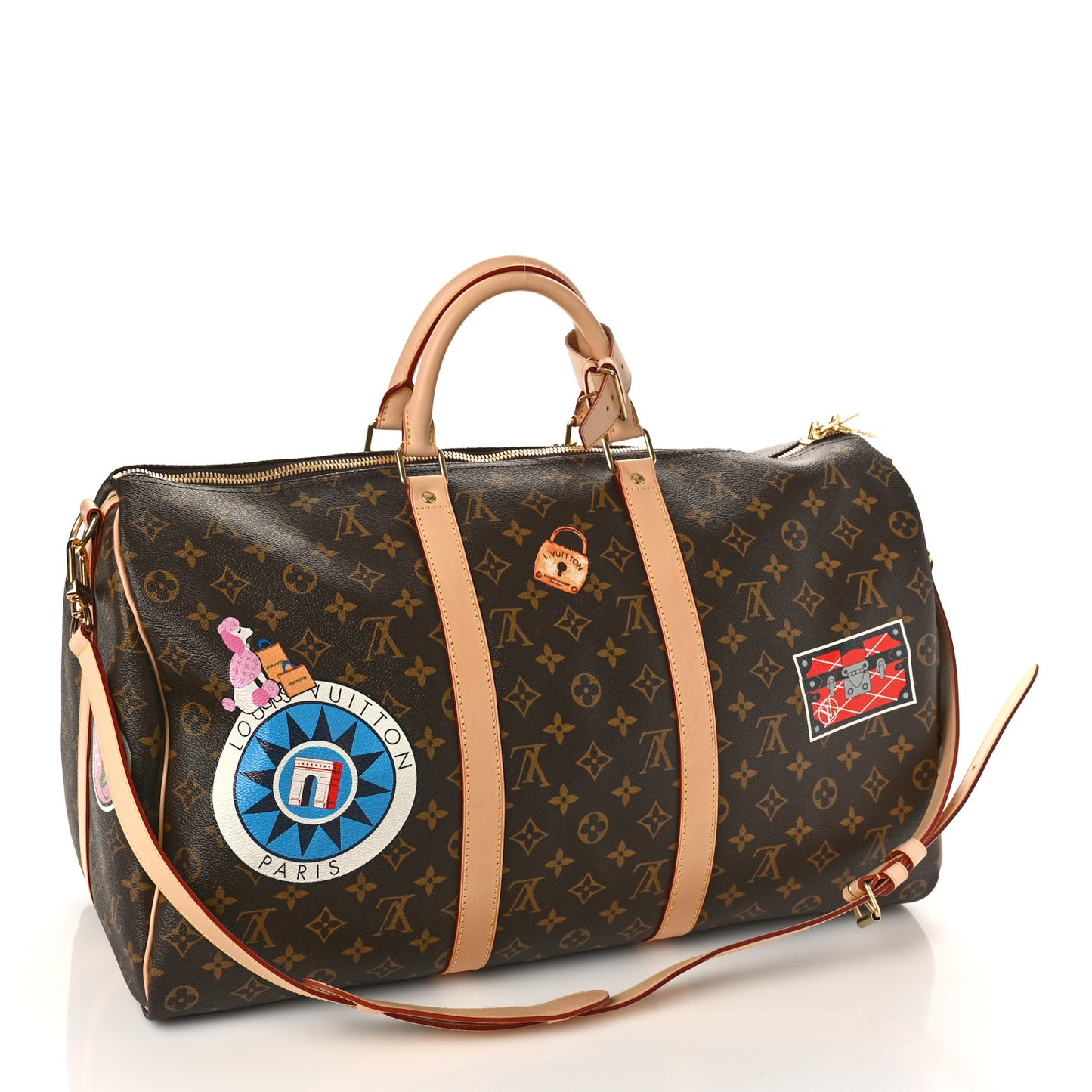 Monogram Patches Keepall Bandouliere 50