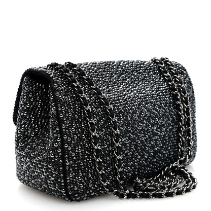 Chanel Suede Beaded Small Flap Dark Grey 3 of 10