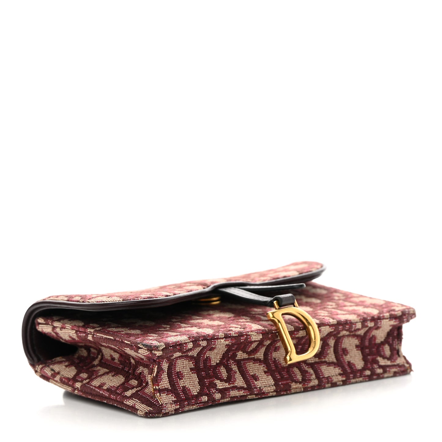 Oblique Saddle Belt Bag Bordeaux