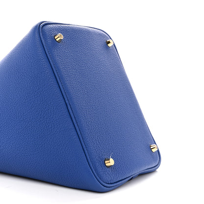 Hermes Taurillon Maurice Picotin Lock 22 MM Bleu Royal 8 of 10