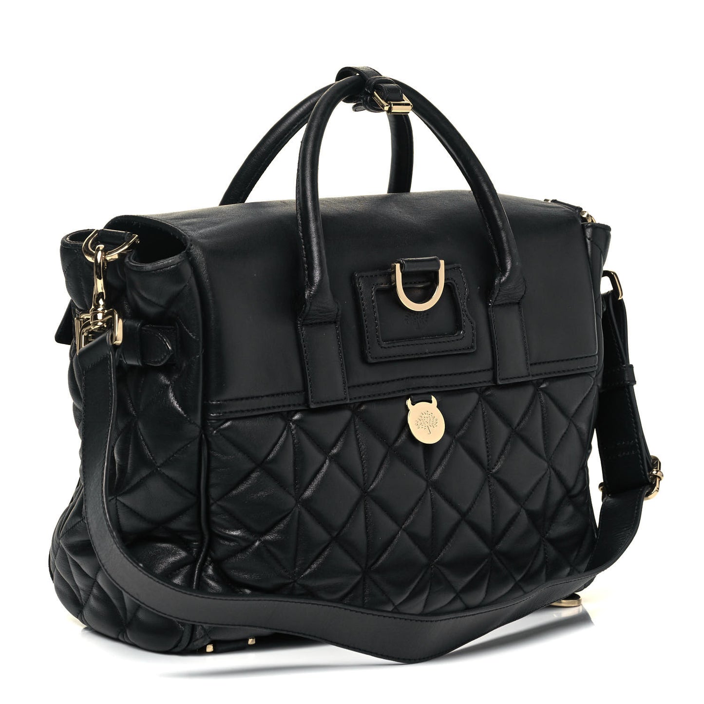 Nappa Quilted Medium Cara Delevingne Convertible Bag Black