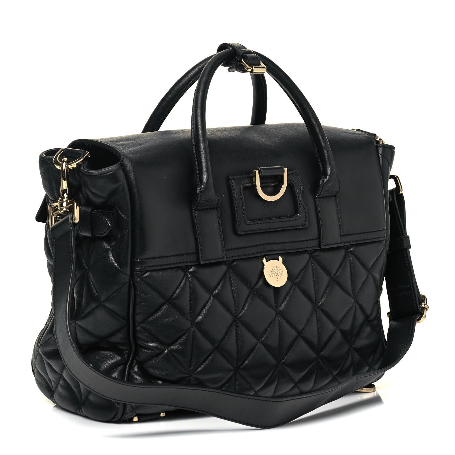 Mulberry Nappa Quilted Medium Cara Delevingne Convertible Bag Black 3 of 9