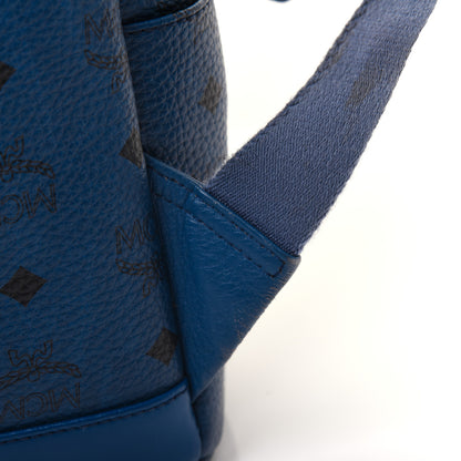 MCM Visetos Studded Small Stark M Backpack Blue 26 of 31