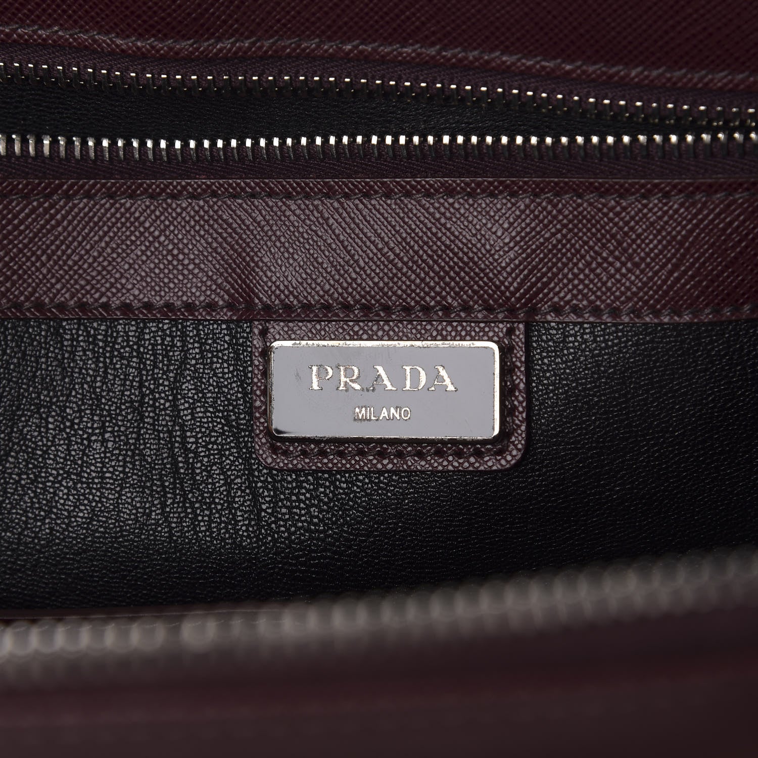 Prada Saffiano Travel Briefcase Granato 5 of 9
