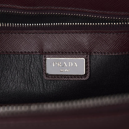 Prada Saffiano Travel Briefcase Granato 5 of 9