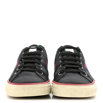 Gucci Canvas Web Mens 1977 Tennis Sneakers 9 Black 3 of 10