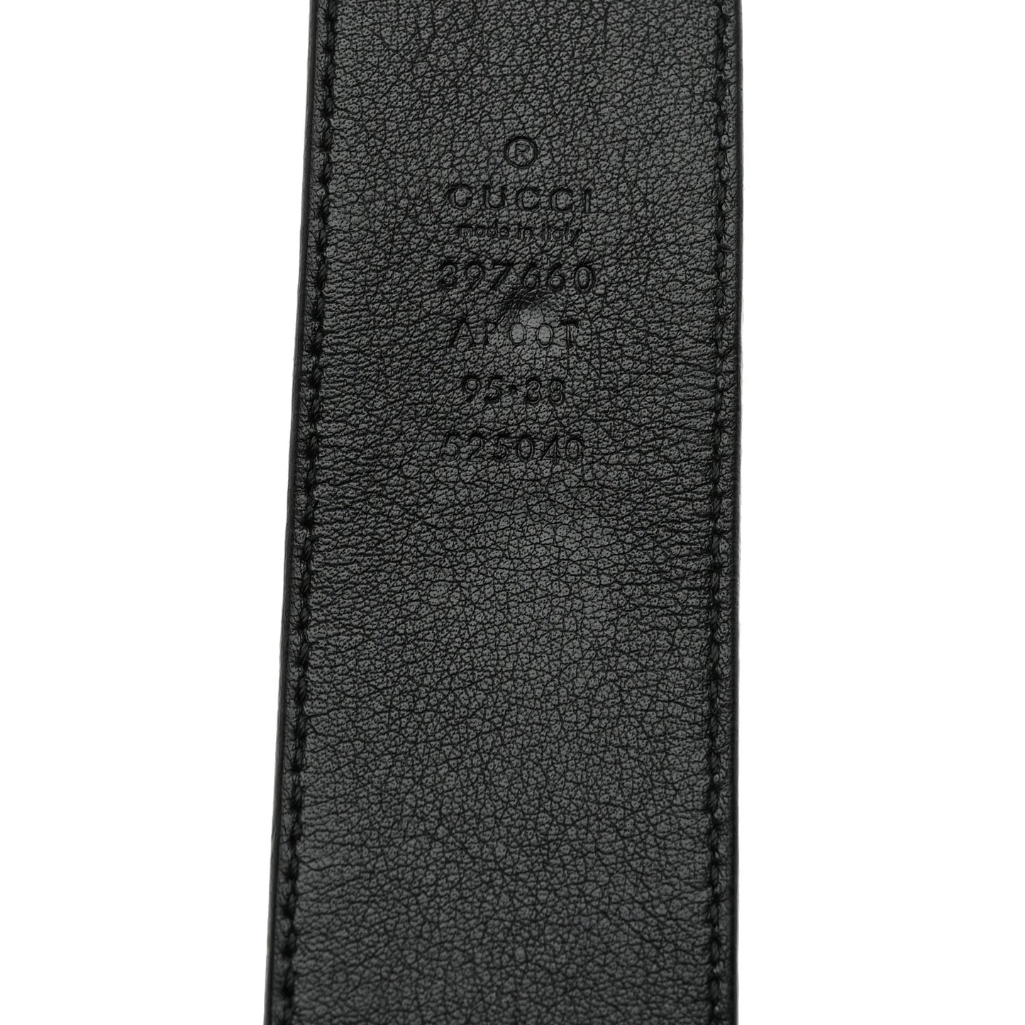 Calfskin Double G 40mm Belt 95 38 Black